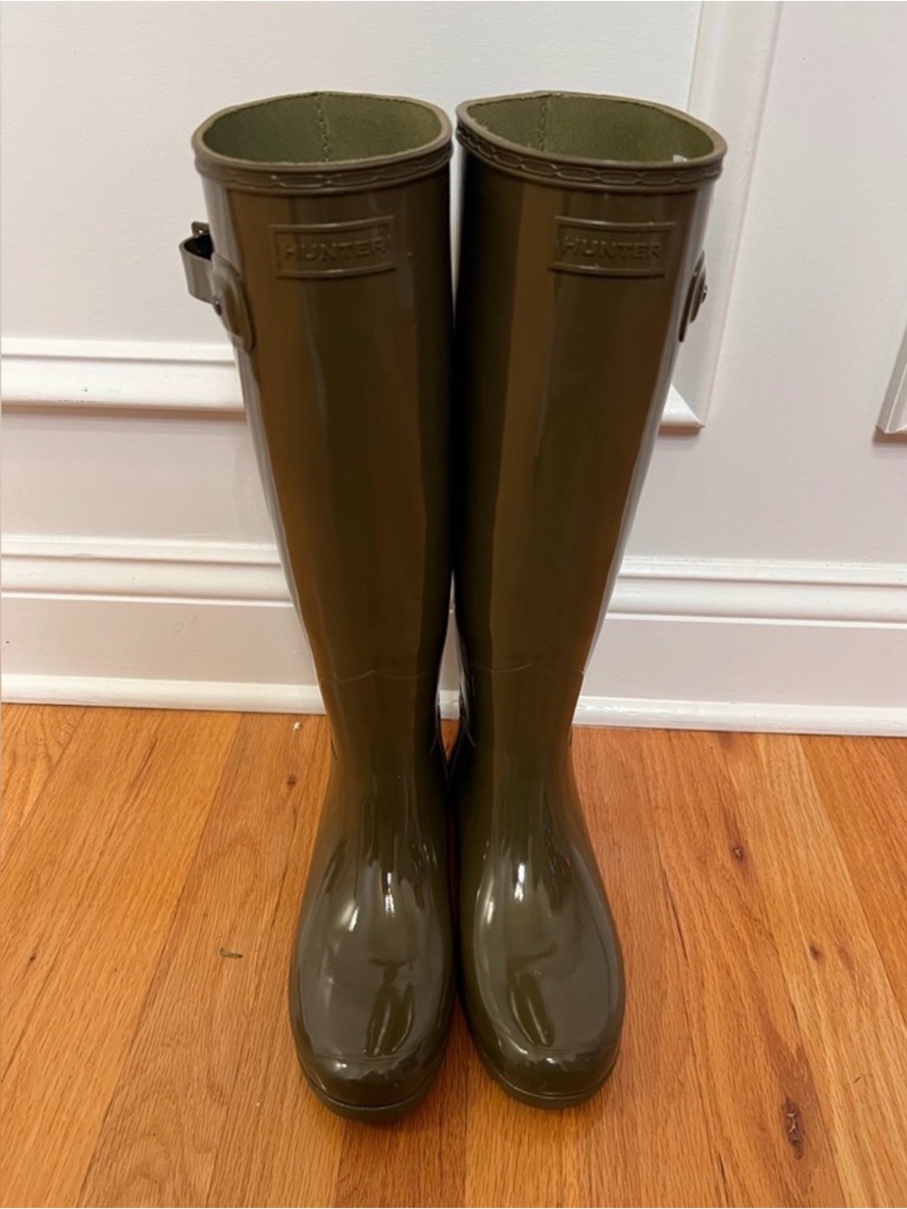 Tall Olive Hunter Rain Boots